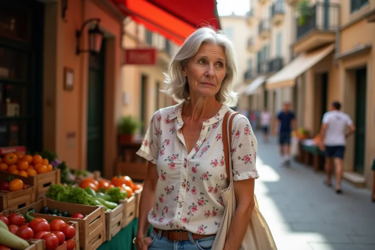 Une habitante du 9ème arrondissement de Marseille faisant ses courses au marché de quartier en 2026